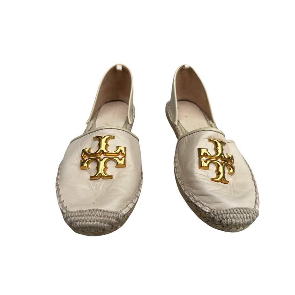 Tory Burch Eleanor Espadrilles size 7, missing back/ankle strap